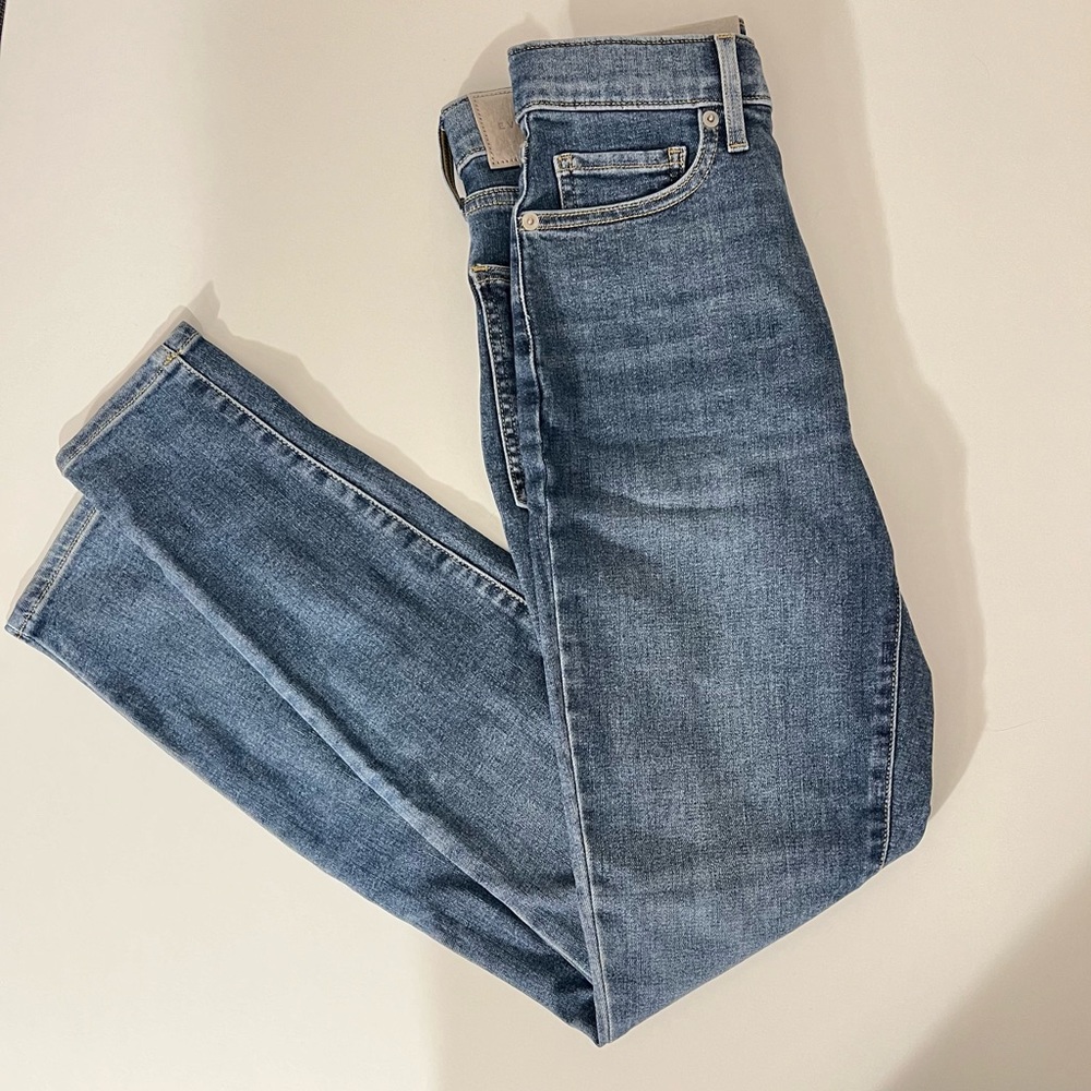 NWTs Everlane Women’s The Way-High Skinny Jean, size 27, Authentic Blue Wash